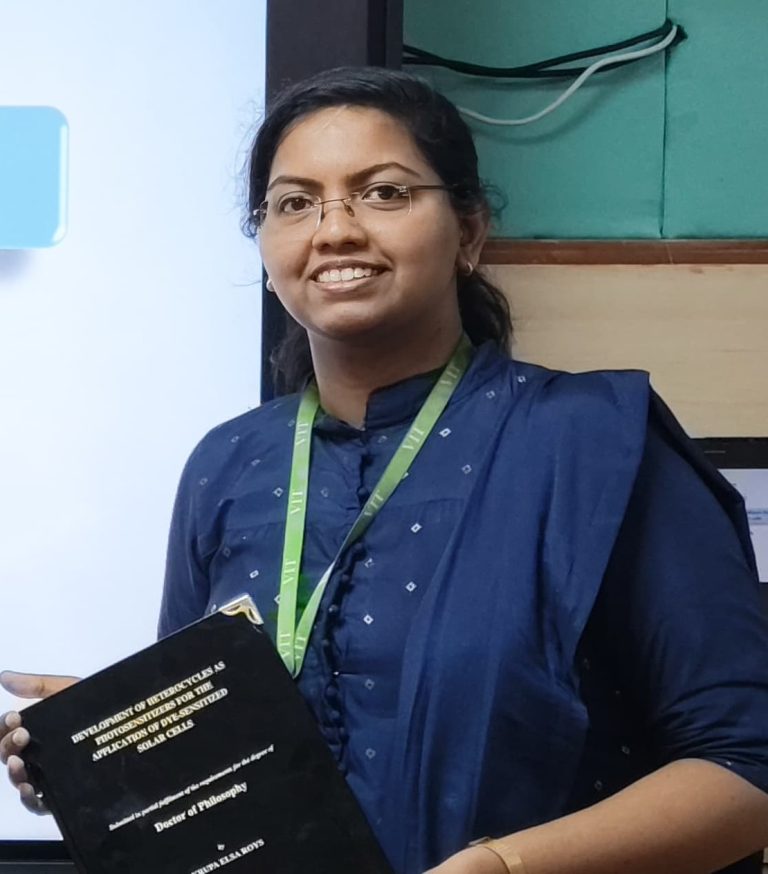 കൃപ എൽസ റോയ്സിനു പി.എച്ച്.ഡി