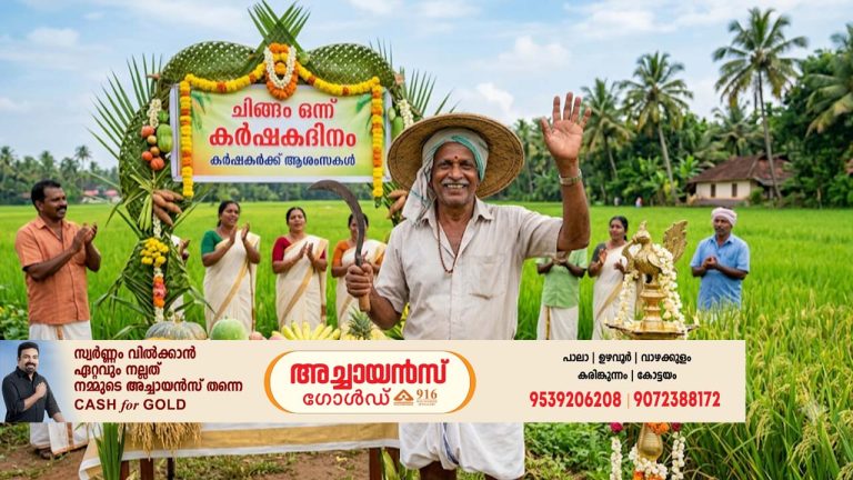 ചിങ്ങം ഒന്ന് – കർഷകദിനം – കർഷകരെ ആദരിക്കൽ