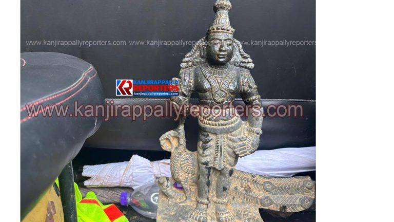 കാഞ്ഞിരപ്പള്ളി പാറത്തോട് ചിറയിൽ സുബ്രഹ്മണ്യ വിഗ്രഹം കണ്ടെത്തി